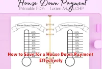 How to Save for a House Down Payment Effectively