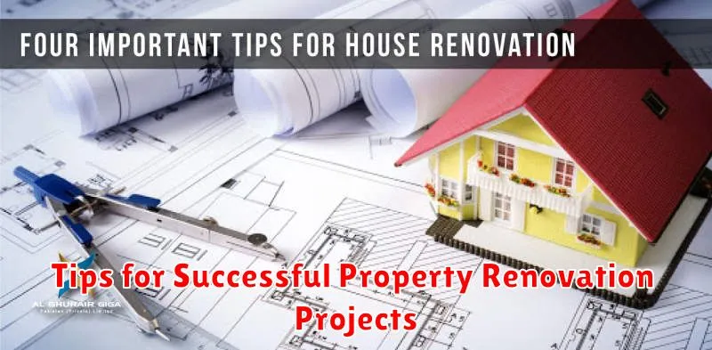Tips for Successful Property Renovation Projects